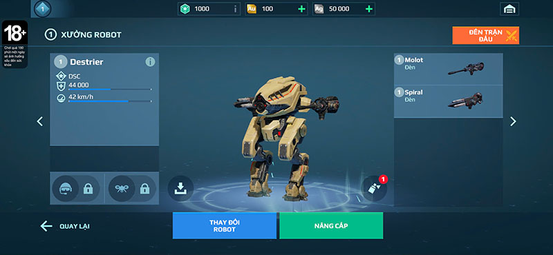 Hướng dẫn cách nạp Cơ Giới Chiến: War Robots